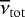 $\overline{\nu}_{\mathrm{tot}}$