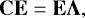 \begin{equation*} \mathbf{C} \mathbf{E} = \mathbf{E} \boldsymbol{\UpLambda},\end{equation*}