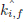 $ \hat{k_{i,f}} $