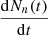 $ \frac{\mathrm{d}N_n(t)}{\mathrm{d}t} $