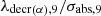$ {\lambda _{{\mathrm {decr}}\left (\alpha \right ),9}}/{\sigma _{{\mathrm {abs}},9}} $
