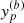 $ {{\textit{y}}}_p^{(b)} $