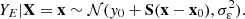$$ Y_E|{{{\textbf{X}}}}= {{\textbf{x}}}\sim {\cal {{N}}}(y_{0} + {{{\textbf{S}}}}({{\textbf{x}}}- {{{\textbf{x}}}}_0),\sigma _{\varepsilon }^2). $$