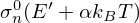 $ \sigma ^0_n(E^\prime + \alpha k_B T) $