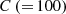 $ C\left ({=}\,100 \right ) $