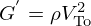 $ G^{'}=\rho V_{\mathrm {To}}^{2} $