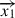 Mathematical equation: $ \overrightarrow{x_1} $