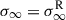 Mathematical equation: $ {\sigma }_{\infty}={\sigma}^{\mathrm{R}}_{\infty} $
