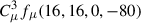 Mathematical equation: $ C_{\mu }^{3}f_{\mu}(16, 16, 0, -80) $