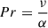 Mathematical equation: $$ \begin{aligned} Pr = \frac{\nu }{\alpha } \end{aligned} $$