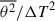 Mathematical equation: $ \overline{\theta^{2}}/{\Delta T}^{2} $