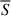 Mathematical equation: $ \overline{S} $