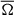 Mathematical equation: $ \overline{\mathrm{\Omega}} $