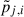 Mathematical equation: $ \tilde{p}_{j,i} $
