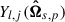 Mathematical equation: $ Y_{l,j}({\boldsymbol{\hat{\Omega}}}_{s,p}) $