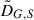 Mathematical equation: $ \tilde{D}_{G,S} $