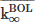 Mathematical equation: $ \overline{\mathrm{k}_\infty^{\mathrm{BOL}}} $